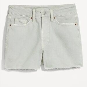Old Navy Gray OG High-Rise Straight‎ Jean Shorts Size 0